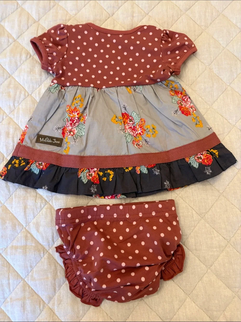 Matilda Jane Polka Dot & Floral Two-Piece Dress Set - Joanna Gaines Collection